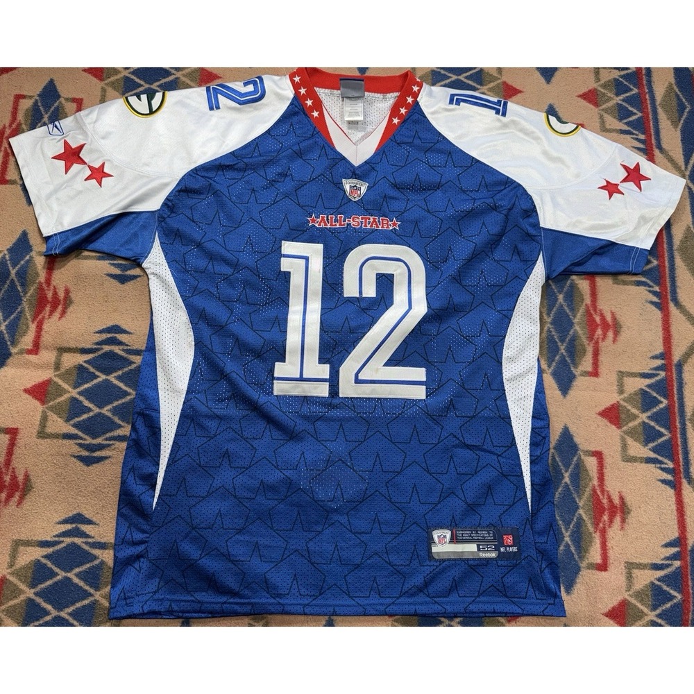 Reebok NFL Mens Green Bay Packers Aaron Rodgers Pro Bowl 2010 Jersey Size 52